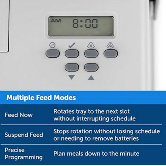 PetSafe 5 Meal Automatic Cat Feeder / Dog Feeder / Pet Feeder - Picture 9 of 10